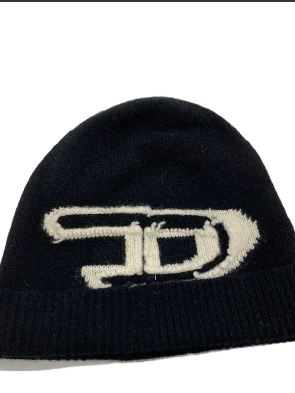 Diesel Men K-Peel Bigd Logo Wool Beanie D Logo Luxury Casual Streetwear Italian
